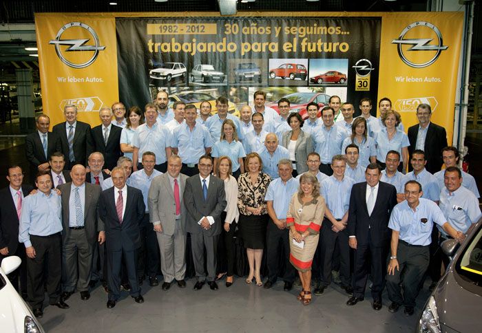 Το εργοστάσιο της Opel στη Zaragoza της Ισπανίας μόλις γιόρτασε την 30ή του επέτειο. 